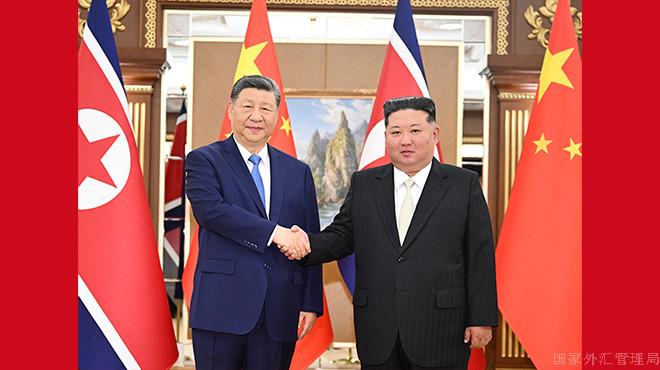 習近平同金正恩舉行會談