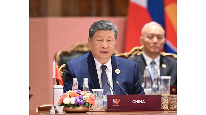 习近平出席金砖国家领导人第十八次会晤第二阶段会议并...